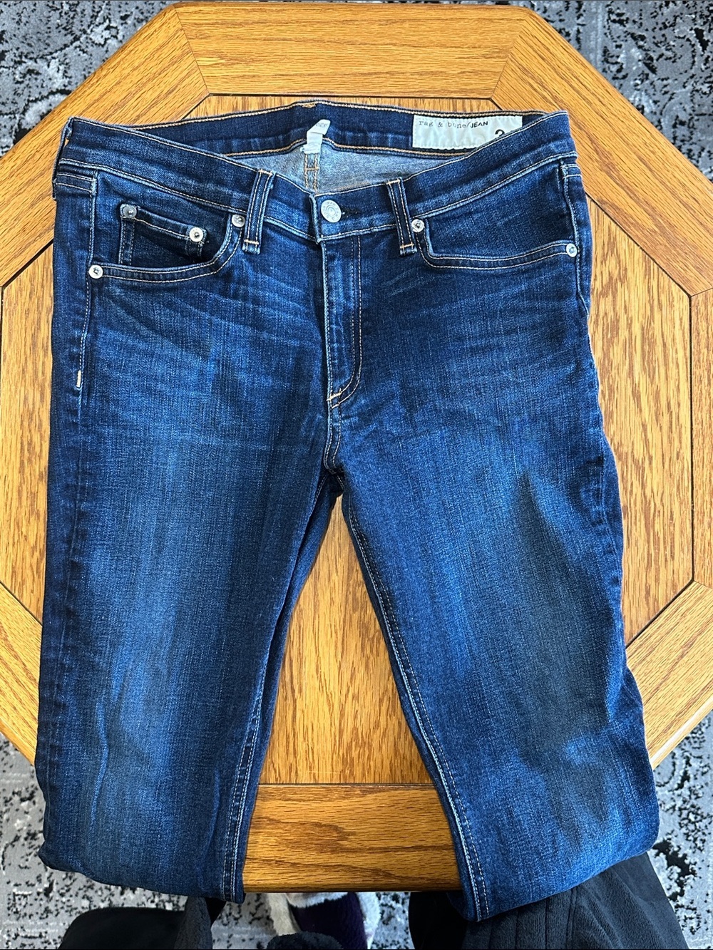 *RAG & BONE* Dark Blue Kensington Slim Skinny Jeans Size 31 - Picture 3 of 9